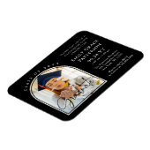 Magnet Flexible Photo Modern Arch Graduate Script Graduate Party (Côté Gauche)