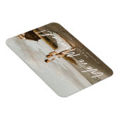 Magnet Flexible Photo Modern Wh Typografy Wedding Announcement (Côté Droit)