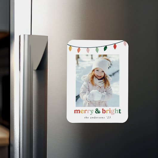 Magnet Flexible Photo moderne de Joyeux et de Vacances brillantes