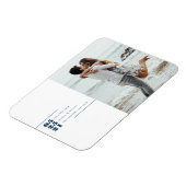 Magnet Flexible Photo moderne Enregistrer la carte postale Date (Côté Gauche)