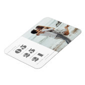 Magnet Flexible Photo moderne Enregistrer la date (Côté Gauche)
