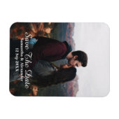 Magnet Flexible Photo Moderne Enregistrer La Date (Horizontal)