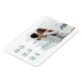 Magnet Flexible Photo moderne Enregistrer la date (Côté Gauche)