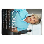Magnet Flexible Photo moderne meilleure définition jamais Cousin (Horizontal)