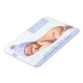 Magnet Flexible Photo moderne Purple Girl Baby Birth (Côté Gauche)