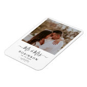 Magnet Flexible Photo moderne Rustic Botanical Wedding (Côté Gauche)