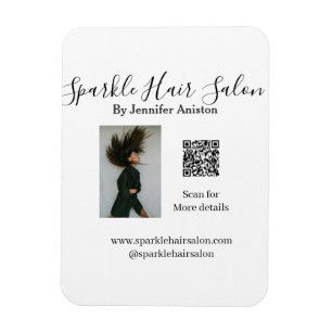 Magnet Flexible Photo moderne salon de coiffure petite entreprise
