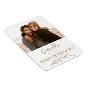 Magnet Flexible Photo moderne Serez-vous ma servante d'honneur (Côté Droit)