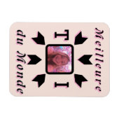 Magnet Flexible Photo personnalisable "Meilleure T (Horizontal)