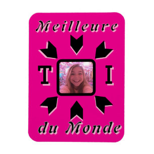 Magnet Flexible Photo personnalisable "Meilleure TOI du Monde"