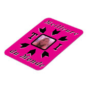 Magnet Flexible Photo personnalisable "Meilleure TOI du Monde"  (Côté Gauche)