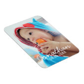 Magnet Flexible Photo personnalisée avec nom et date (Côté Droit)