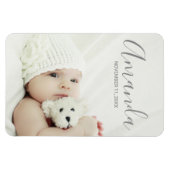 Magnet Flexible Photo personnalisée avec nom et texte personnalisé (Horizontal)