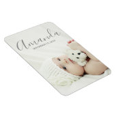 Magnet Flexible Photo personnalisée avec nom et texte personnalisé (Côté Droit)