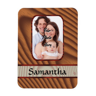 Magnet Flexible Photo personnalisée en bois Faux