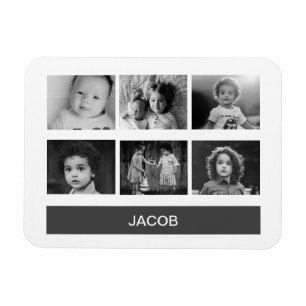 Magnet Flexible Photo personnalisée en noir et blanc - personnalis