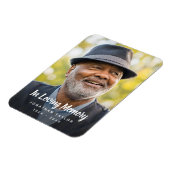 Magnet Flexible Photo personnalisée Hommage commémoratif funéraire (Côté Gauche)