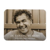 Magnet Flexible Photo personnalisée Mémorial ou funérailles (Horizontal)