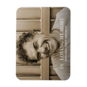 Magnet Flexible Photo personnalisée Mémorial ou funérailles (Vertical)
