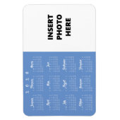 Magnet Flexible Photo personnalisée Modèle magnétique du calendrie (Vertical)