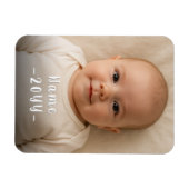 Magnet Flexible Photo personnalisée moderne unique avec texte modi (Horizontal)