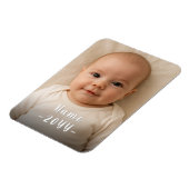 Magnet Flexible Photo personnalisée moderne unique avec texte modi (Côté Gauche)