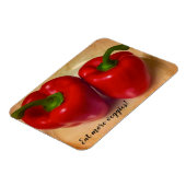 Magnet Flexible Photo Poivrons rouges parfaits (Côté Gauche)