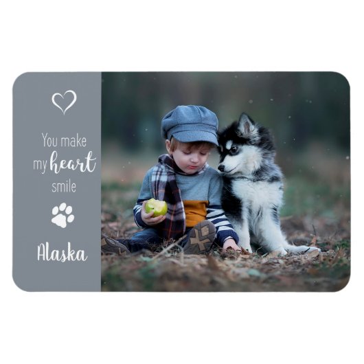 Magnet Flexible Photo pour animaux de compagnie - Photo pour chien (Horizontal)