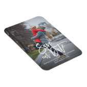 Magnet Flexible Photo Rustique Lettrage à la main Enregistrer notr (Côté Droit)