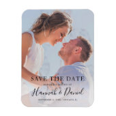 Magnet Flexible Photo Save the Date Simple Modern Script (Vertical)