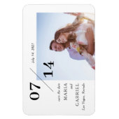 Magnet Flexible Photo simple et design. "Save the date" pour maria (Vertical)