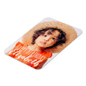 Magnet Flexible Photo simple moderne Accueil d'anniversaire (Côté Gauche)