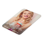 Magnet Flexible Photo simple moderne d'anniversaire heureux (Côté Gauche)