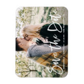 Magnet Flexible Photo superposition en lettres blanches Enregistre (Vertical)