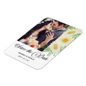 Magnet Flexible Photo Wedding Enregistrer l'aimant Date (Côté Gauche)