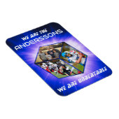 Magnet Flexible Photocollage de cubes 3D avant la lumière (Côté Droit)