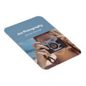 Magnet Flexible Photographe bleu sur mesure (Côté Droit)