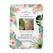 Magnet Flexible Photographie de célébration de la vie à fleurs tro (Vertical)