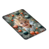 Magnet Flexible Photographie de Noël Vacances vertes personnalisée (Côté Droit)