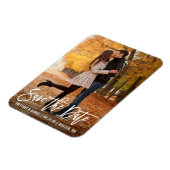 Magnet Flexible Photographie De Script De Brosse Moderne Enregistr (Côté Gauche)