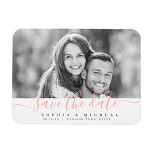 Magnet Flexible Photographie de script simple et moderne enregistr