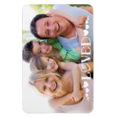 Magnet Flexible Photographie moderne Coeurs de typographie (Vertical)