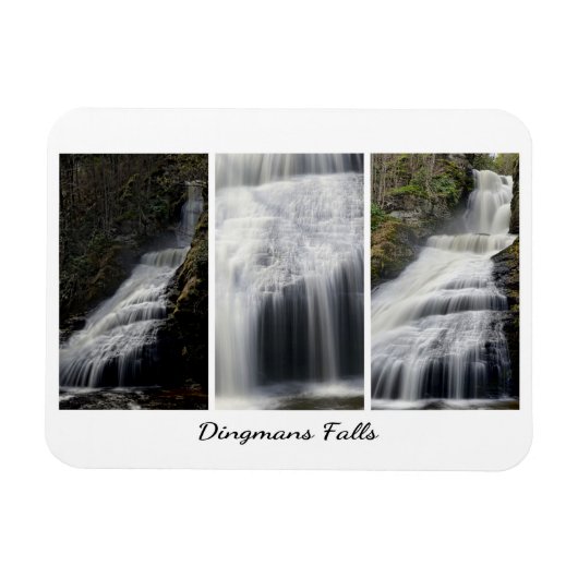 Magnet Flexible Photographies du Trio de Dingmans Falls (Horizontal)