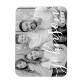 Magnet Flexible Photos de famille de script simple et moderne (Vertical)