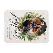 Magnet Flexible Photos de famille multiples Feuilles verts Joyeux  (Horizontal)