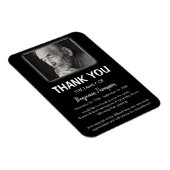 Magnet Flexible PhotoThank You Funeral Favor (Côté Droit)