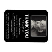 Magnet Flexible PhotoThank You Funeral Favor (Horizontal)
