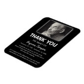 Magnet Flexible PhotoThank You Funeral Favor (Côté Gauche)