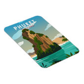 Magnet Flexible Phuket Thailand Retro (Côté Droit)