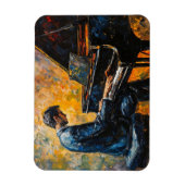 Magnet Flexible Piano Player - Peinture à l'huile (Vertical)